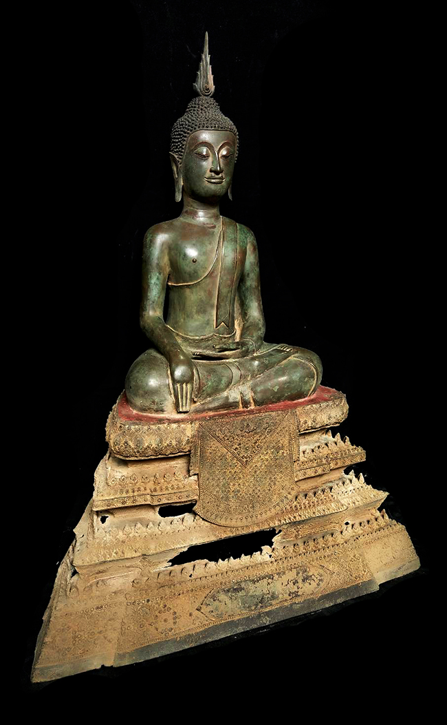 Extremely Rare 18C Bronze Ayuttaya Thai Buddha # DW091